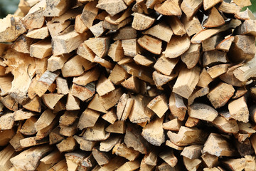 stack of fire wood.