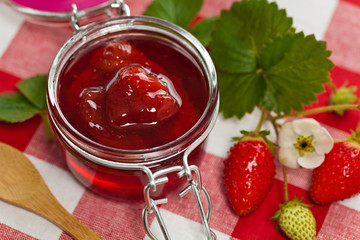 Strawberry Jam. Selective focus.