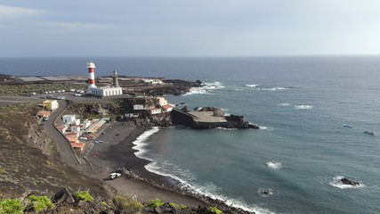 Fototapeta na wymiar Faros de Fuencaliente. Isla de La Palma.