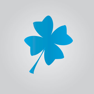 Leaf clover sign icon. Saint patrick symbol.