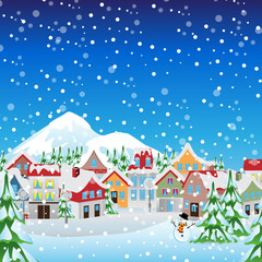 Christmas Background - Vector illustration