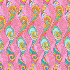 Vector spirals pattern