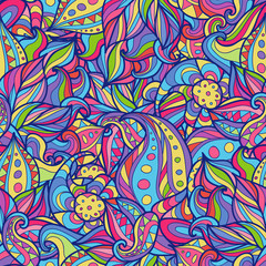 Vector abstract doodle pattern