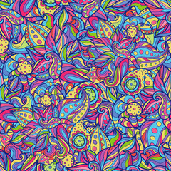 Vector abstract doodle pattern