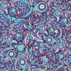 Vector abstract doodle pattern