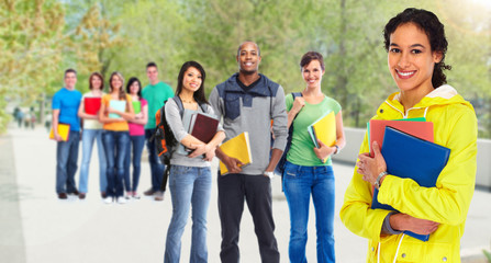 Obraz premium Group of student.
