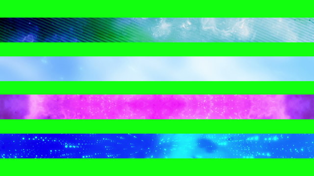 Looping lower thirds on green screen abstract motion design 3N 