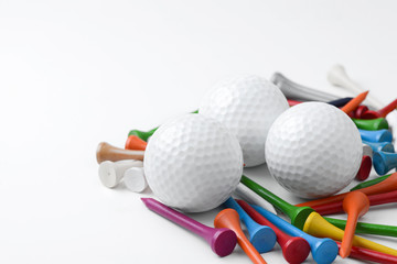 golf ball and tee