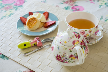 Cup of sweets tea time.