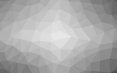 grey abstract background of triangles low poly