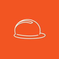 Hard hat line icon.