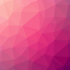 pink abstract background of triangles low poly