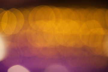 Purple and Orange Bokeh Light. Abstract Background for Christmas