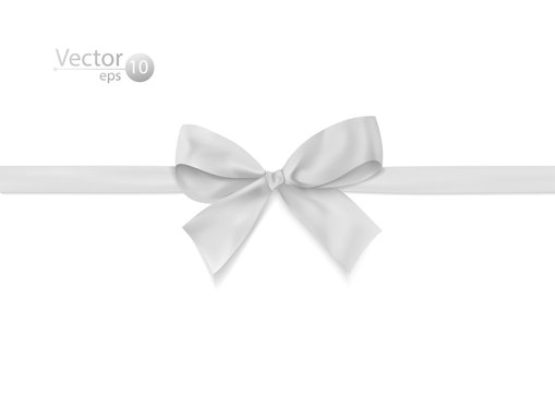 Ribbon with white bow.