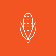 Corn line icon.