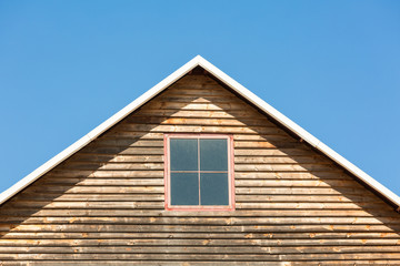 Gable of a wooden house