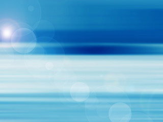 Abstract reflection of the sunset on the Mediterranean.