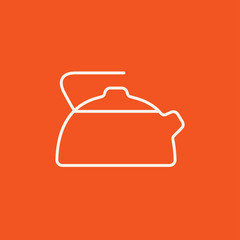 Kettle line icon.