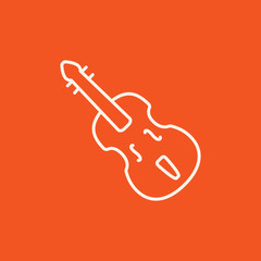 Cello line icon.