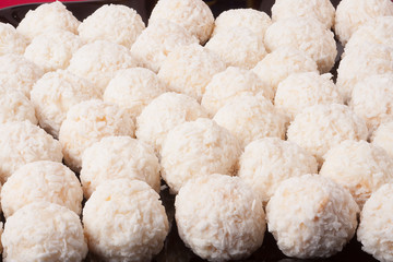 White coconut candy