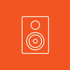 MP3 player line icon.