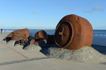 Quay in the Chilean city of Punta arenas.