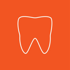 Tooth line icon.