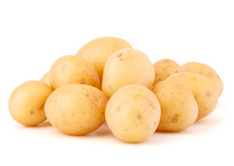 new potato tuber isolated on white background cutout