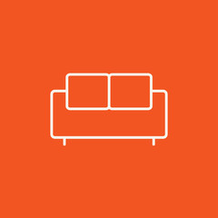 Sofa line icon.