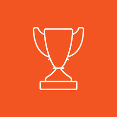Trophy line icon.