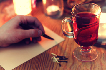 christmas hand writing story