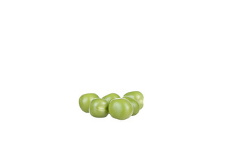 Snow peas isolated on white background