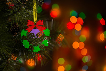 Christmas decoration on christmass tree