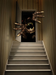 Monster in open door © frenta