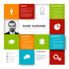 Mosaic cv / resume template