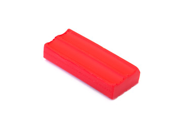 clay isolated on white