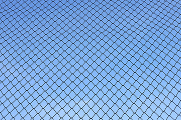 chainlink with beautiful sky background