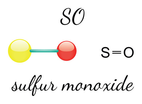 SO sulfur monoxide molecule