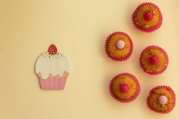 Cupcakes - happy birthday card