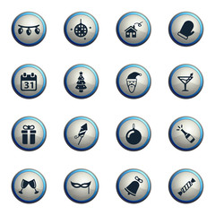 New year simply icons