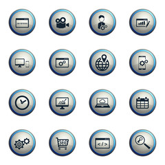 SEO and development simply icons