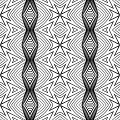 Design seamless monochrome decorative pattern