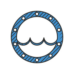 fish scales icon on white background © pandavector
