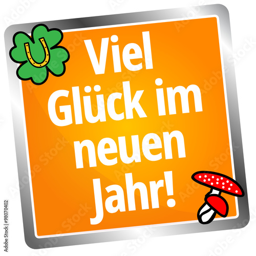 "Viel Glück im neuen Jahr " Stockfotos und lizenzfreie Vektoren auf Bild 98070402