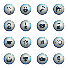 Valentines day simply icons