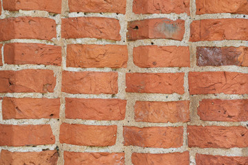 Obraz premium rote Ziegelsteinmauer