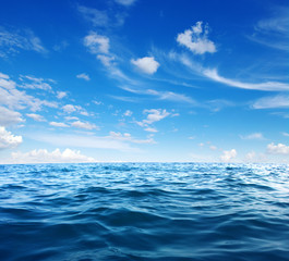 Fototapeta premium Blue sea water