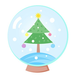  glass ball with fir tree