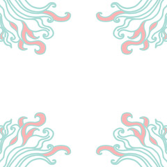 Frame from curls vector