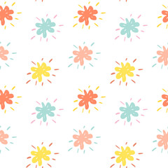 Fototapeta na wymiar flower pattern seamless